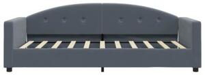 Sofa z funkcją spania, ciemnoszara, 90x190 cm, aksamit
