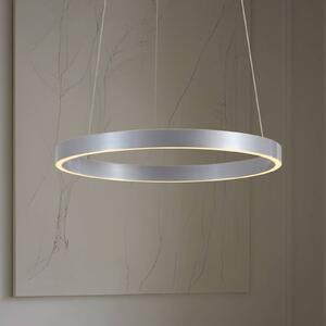 Lampa wisząca Yonam Lucande, możliwość ściemniania, aluminiowy / szary / cynkowy, salon / jadalnia, metal, nowoczesny