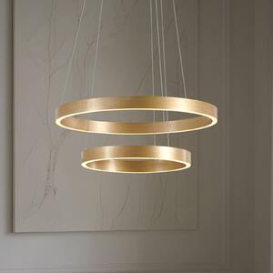 Lampa wisząca Yonam Lucande, możliwość ściemniania, mosiężny / złoty, salon / jadalnia, metal, nowoczesny