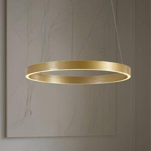 Lampa wisząca Yonam Lucande, możliwość ściemniania, mosiężny / złoty, salon / jadalnia, metal, nowoczesny