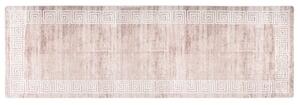 Prostokątny beżowy dywan w grecki wzór 80x300 cm F1-W51