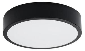 Czarny okrągły minimalistyczny plafon LED 30 cm - A600-Uvix