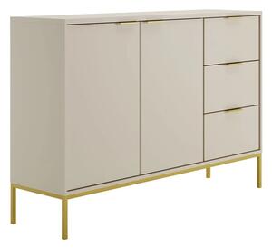 Komoda na nóżkach w stulu glamour kaszmir + złoty B0-G08