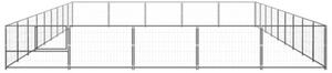 Kojec dla psa, czarny, 45 m², stalowy