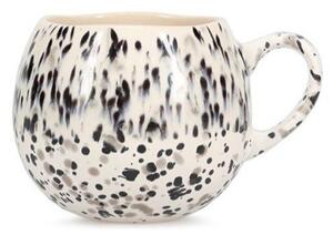 Czarno-biały kamionkowy kubek 460 ml Muggies – Salt&Pepper
