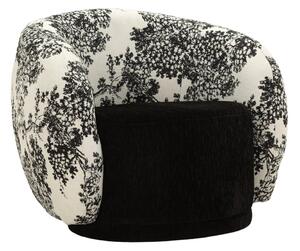 Czarno-biały fotel Oriental Style – Mauro Ferretti