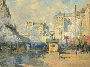 Reprodukcja Gare Saint Lazare 1877, Claude Monet