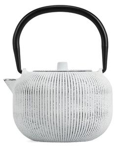 Czarno-biały żeliwny dzbanek do herbaty z sitkiem 350 ml Sencha – S|P Collection