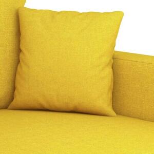 Sofa 3-osobowa, jasnoÅ¼Ã³Åta, 180 cm, tapicerowana tkaninÄ