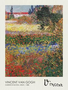 Reprodukcja Garden in Bloom Arles 1888, Vincent van Gogh