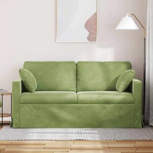 ModuÅowa kanapa aksamitna w kolorze jasnozielonym z ergonomicznym designem