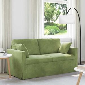 ModuÅowa kanapa aksamitna w kolorze jasnozielonym z ergonomicznym designem