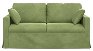 ModuÅowa kanapa aksamitna w kolorze jasnozielonym z ergonomicznym designem