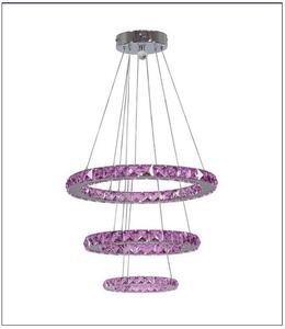 Potrójna kryształowa lampa LED ze zmiennym kolorem światła - V075-Pelagio