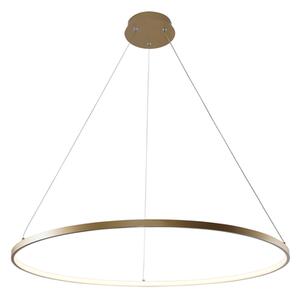 Lampa wisząca LED z pierścieniem złota BRENO 80 cm