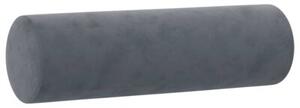 Sofa 3-osobowa z poduszkami, ciemnoszara, 180 cm, aksamit