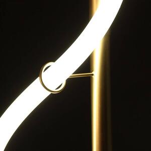 Wężyk LED 21,5W lampa wisząca 1-punktowa (z pilotem) złota