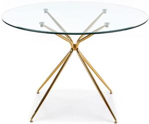 Stół okrągły glamour RONDO 110 cm
