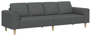 Nowoczesna sofa w ciemnoszarym kolorze z ergonomicznymi podÅokietnikami i brÄ zowymi nogami, idealna do eleganckich wnÄtrz