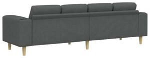 Nowoczesna sofa w ciemnoszarym kolorze z ergonomicznymi podÅokietnikami i brÄ zowymi nogami, idealna do eleganckich wnÄtrz