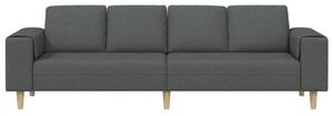 Nowoczesna sofa w ciemnoszarym kolorze z ergonomicznymi podÅokietnikami i brÄ zowymi nogami, idealna do eleganckich wnÄtrz