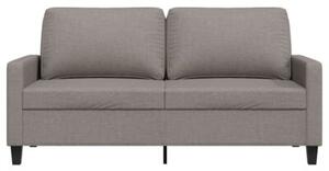 Sofa 2-osobowa, kolor taupe, 140 cm, tapicerowana tkaninÄ