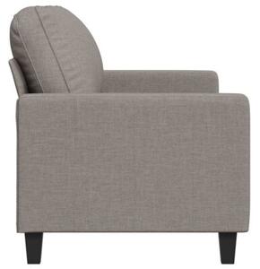 Sofa 2-osobowa, kolor taupe, 140 cm, tapicerowana tkaninÄ