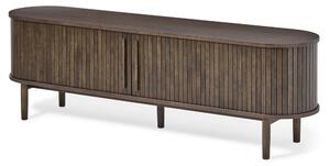 Brązowa szafka pod TV w dekorze dębu 180x56x40 cm Meta – Unique Furniture