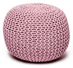 Różowy pleciony puf Jagger – Bonami Essentials