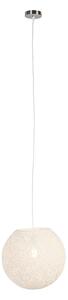 Rustykalna lampa wisząca biała 35cm - Corda Oswietlenie wewnetrzne
