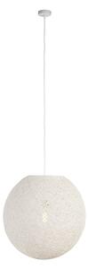 Wiejska lampa wisząca biała 60 cm - Corda Oswietlenie wewnetrzne