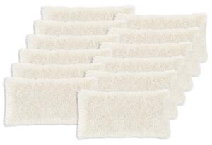 Poszewka na poduszkę 12 pcs HEERLEN Biały 40 x 80 cm Fleece PV