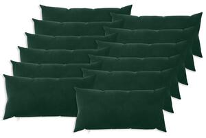 Poszewka na poduszkę 12 pcs HEERLEN Ciemnozielony 40 x 80 cm