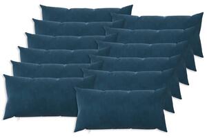 Poszewka na poduszkę 12 pcs HEERLEN niebieski 40 x 80 cm Welur