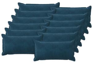 Poszewka na poduszkę 12 pcs HOUTEN niebieski 40 x 80 cm Welur