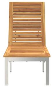 Leżak olej naturalny 205 x 53 x 100 cm lite drewno akacji