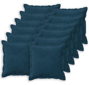 Poszewka na poduszkę 12 pcs HOUTEN niebieski 50 x 50 cm Welur