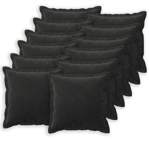 Poszewka na poduszkę 12 pcs HOUTEN Czarny 50 x 50 cm Welur