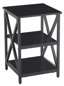Stolik pomocniczy nocny boczny szafka regaÅ R102 60cm czarny