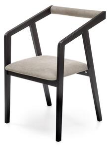 Krzesło AZUL VELVET czarne/szare