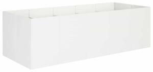 Doniczka ogrodowa Biały 200 x 80 x 60 cm Stal zimnogięta