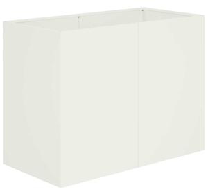 Doniczka ogrodowa Biały 80 x 40 x 60 cm Stal zimnogięta
