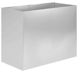 Doniczka ogrodowa srebrny 80 x 40 x 60 cm Stal ocynkowana