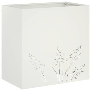 Doniczka ogrodowa Biały 50 x 30 x 49 cm Stal zimnogięta