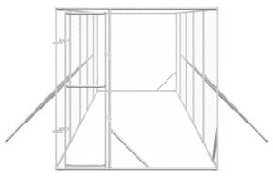 Kojec zewnętrzny dla psa, 2x10x2 m, stal galwanizowana