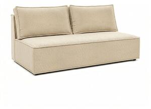 Sofa RozkÅadana Kanapa z FunkcjÄ Spania Dwuosobowa Do Salon BeÅ¼owa MAVIA