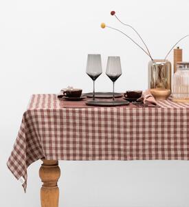 Obrus z lnu Chocolate Gingham