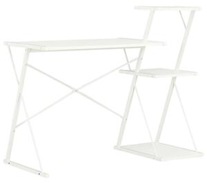 Biurko z pÃ³ÅkÄ , biaÅe, 116x50x93 cm