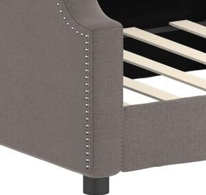 Sofa z funkcją spania, kolor taupe, 90x200 cm, obita tkaniną