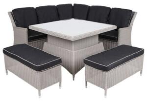 Zestaw mebli ogrodowych HOME & GARDEN Termoli 905827 Szary